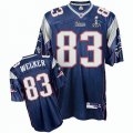 youth new england patriots #83 wes welker 2012 super bowl xlvi jersey blue
