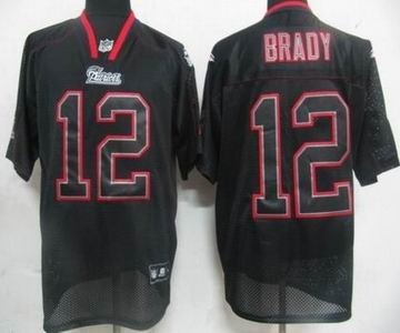 youth new england patriots 12 tom brady lights out black jerseys