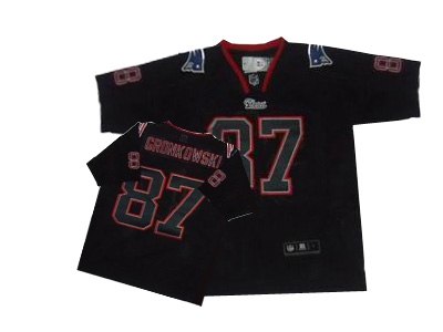 youth new england patriots 87 rob gronkowski lights out black jerseys