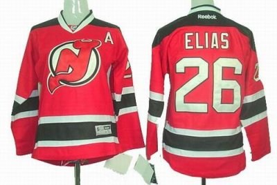 youth new jersey devils #26 patrik elias red jerseys