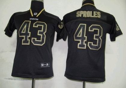 youth new orleans saints 43 sproles lights out black jerseys