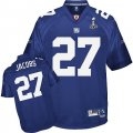 youth new york giants #27 brandon jacobs 2012 super bowl xlvi jersey blue