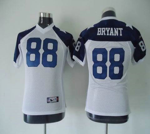 NFL Youth Jerseys Dallas Cowboys 88 Bryant White Thanksgiving Bryant