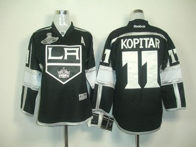 youth nhl los angeles kings #11 kopitar black-white jerseys (2012 stanley cup champions)