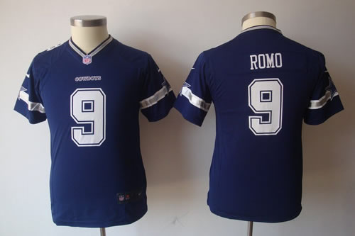 Youth NEW Dallas Cowboys 9 tony romo blue Jerseys
