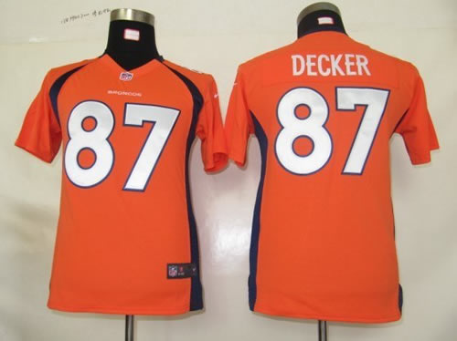 youth NEW denver broncos 87 eric decker orange jerseys
