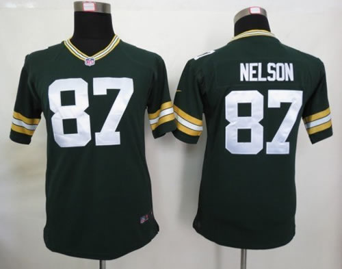 youth NEW green bay packers 87 jordy nelson green jerseys