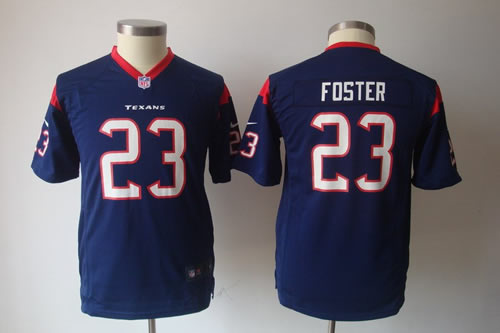 youth NEW nfl houston texans 23 arian foster blue jerseys