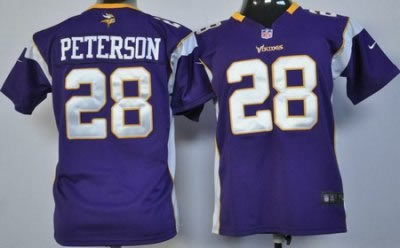 youth NEW nfl minnesota vikings 28 adrian peterson purple jerseys