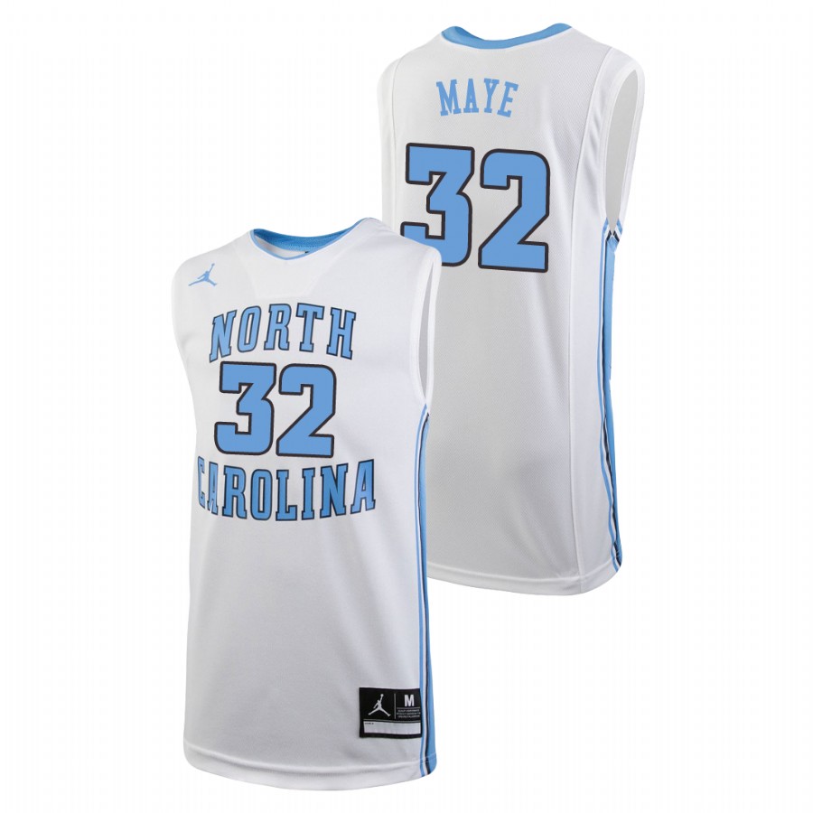 youth north carolina tar heels luke maye white replica college basketball jersey