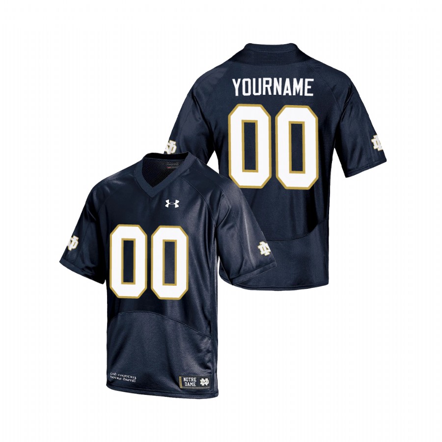 youth notre dame fighting irish custom navy replica jersey