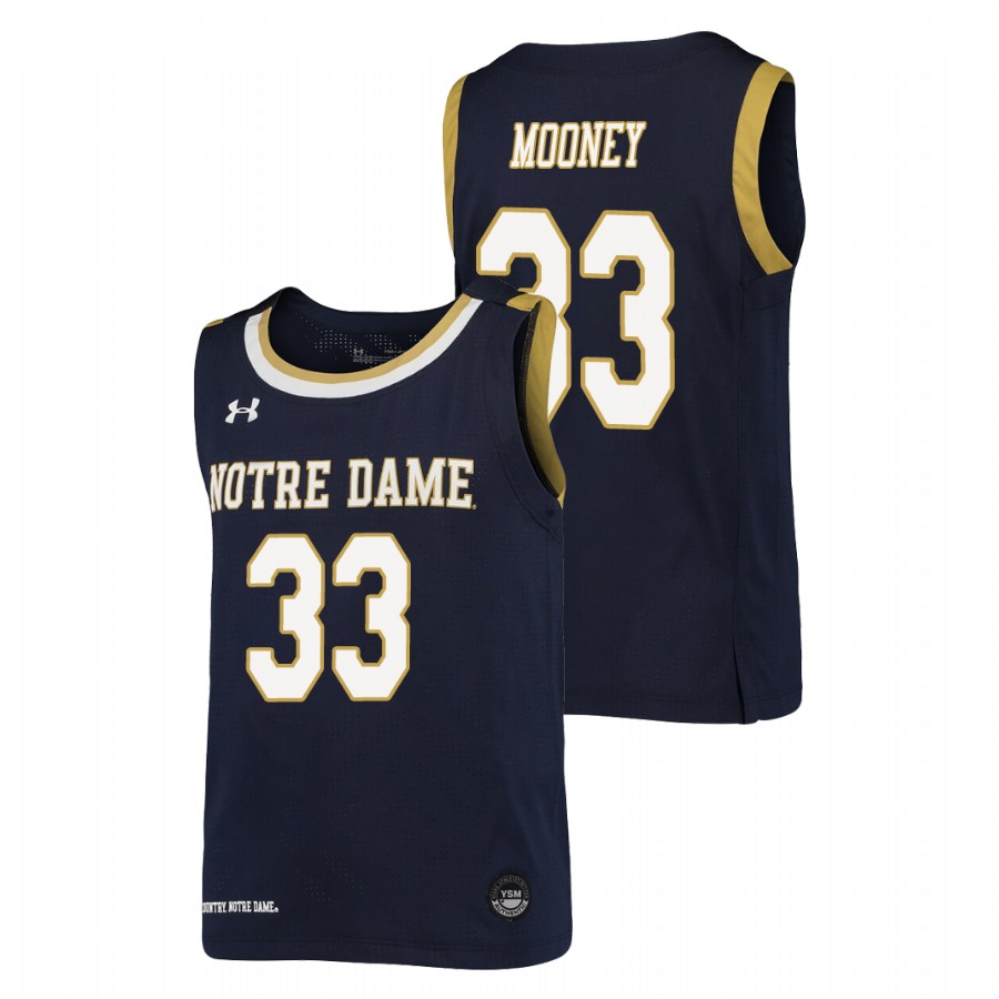 youth notre dame fighting irish john mooney college basketball replica navy jersey