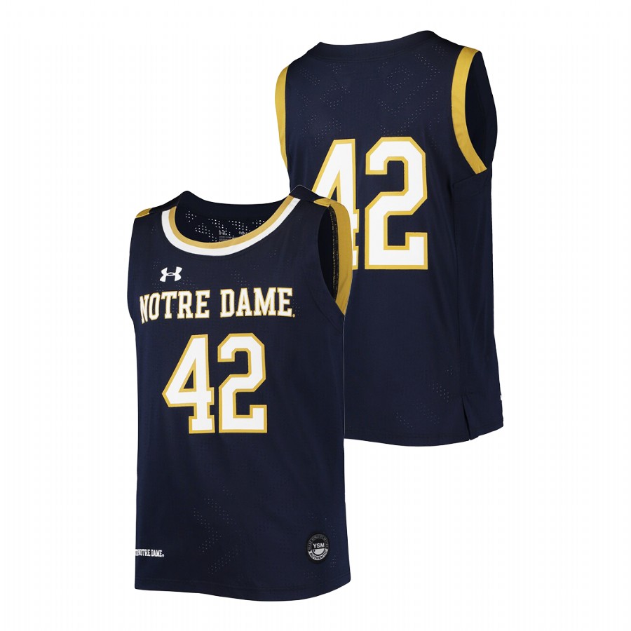 youth notre dame fighting irish navy college basketball replica jersey