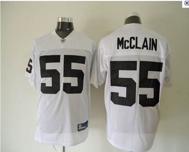 youth oakland raiders 55 rolondo mcclain white color