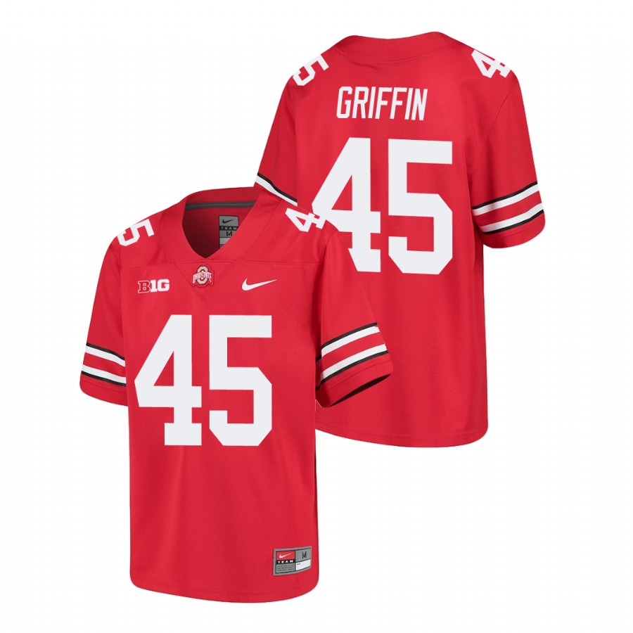 youth ohio state buckeyes archie griffin scarlet college football jersey