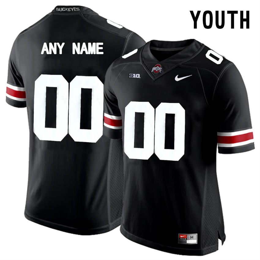 youth ohio state buckeyes black college limited football customized jersey