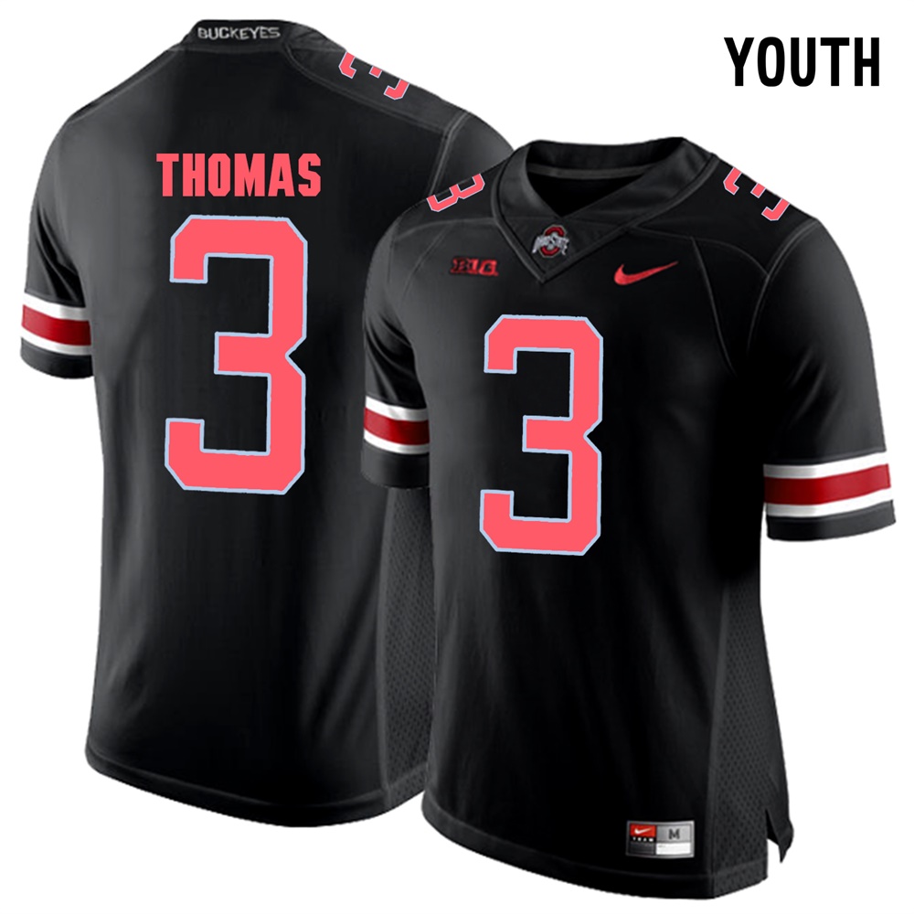 youth ohio state buckeyes blackout michael thomas college football jersey