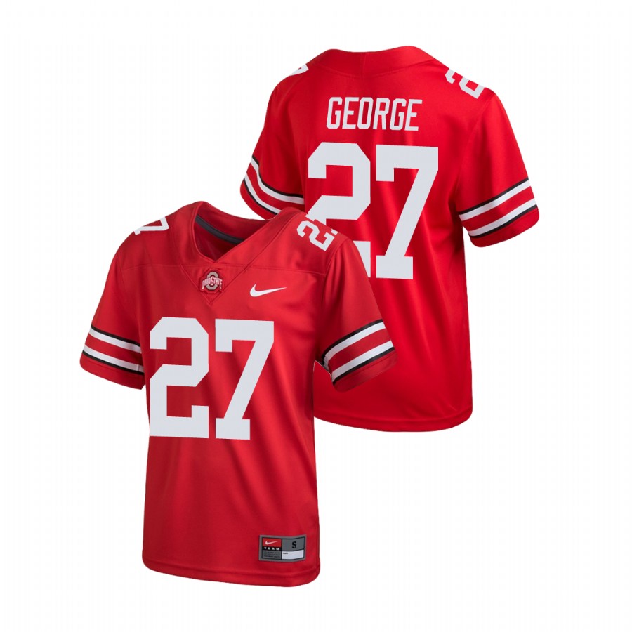 youth ohio state buckeyes eddie george scarlet untouchable football jersey