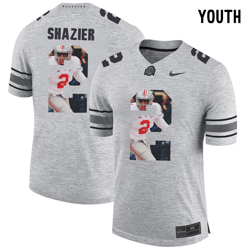 youth ohio state buckeyes gray ryan shazier college football jersey