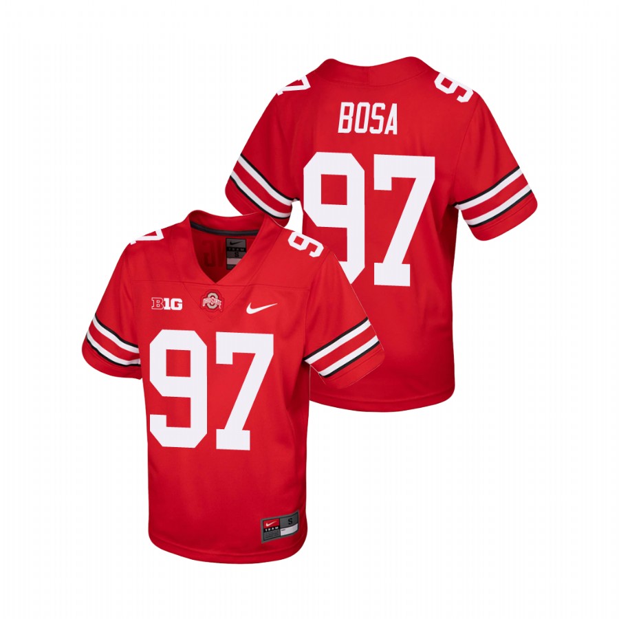 youth ohio state buckeyes joey bosa scarlet college football replica jersey