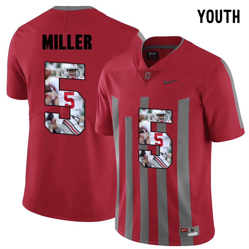youth ohio state buckeyes red braxton miller college football jersey
