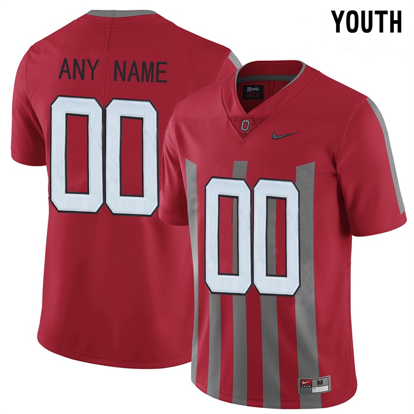 youth ohio state buckeyes red college limited 1916 throwback football customized jersey
