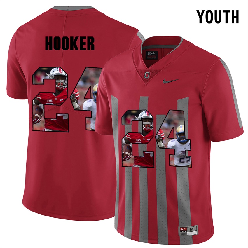 youth ohio state buckeyes red malik hooker college football jersey