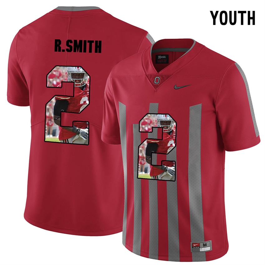 youth ohio state buckeyes red rod smith college football jersey