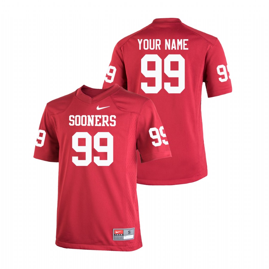 youth oklahoma sooners marcus hicks crimson college football replica jersey