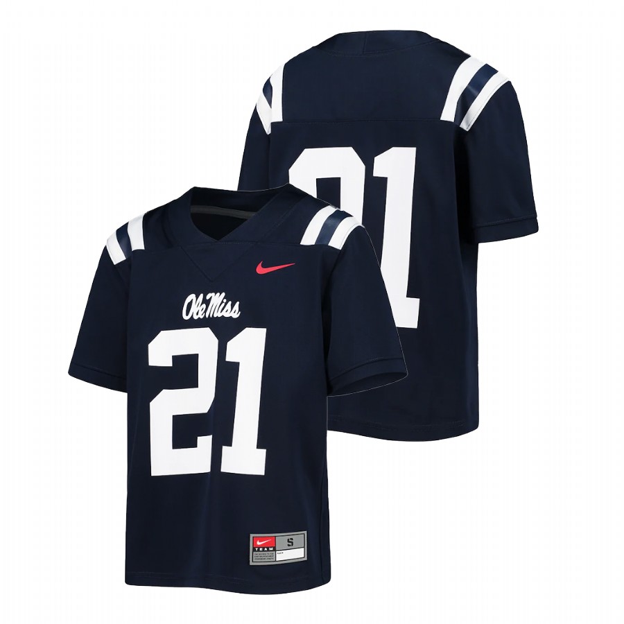 youth ole miss rebels untouchable college football navy jersey