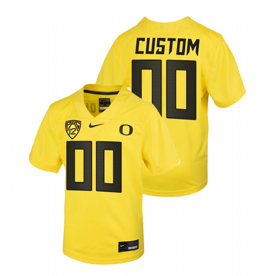 youth oregon ducks custom yellow college football untouchable jersey