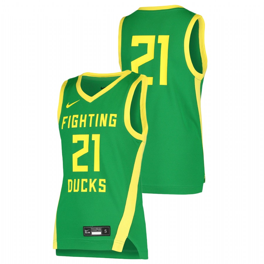 youth oregon ducks green replica college basketball jersey