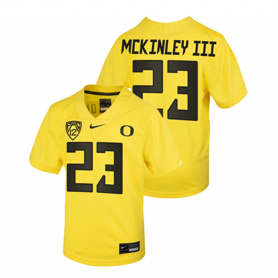 youth oregon ducks verone mckinley iii yellow college football untouchable jersey