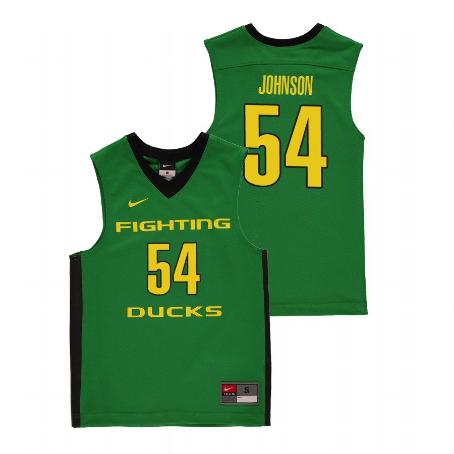 youth oregon ducks will johnson green replica college basketball jersey