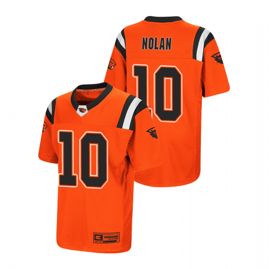 youth oregon state beavers chance nolan orange replica football jersey