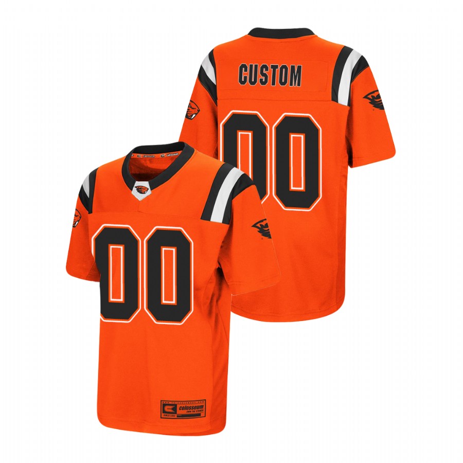 youth oregon state beavers custom orange replica football jersey