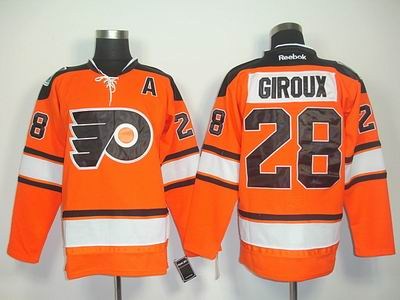 youth philadelphia flyers 28 claude giroux 2012 orange winter classic premier jersey