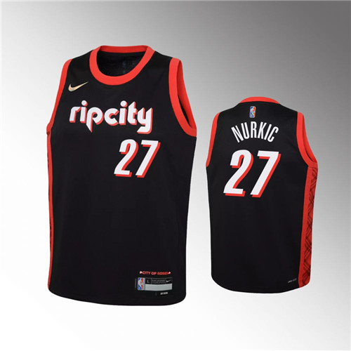 Portland Trail Blazers Jusuf Nurkic 2021-22 City Edition NBA 75th Season stitched Jersey #27