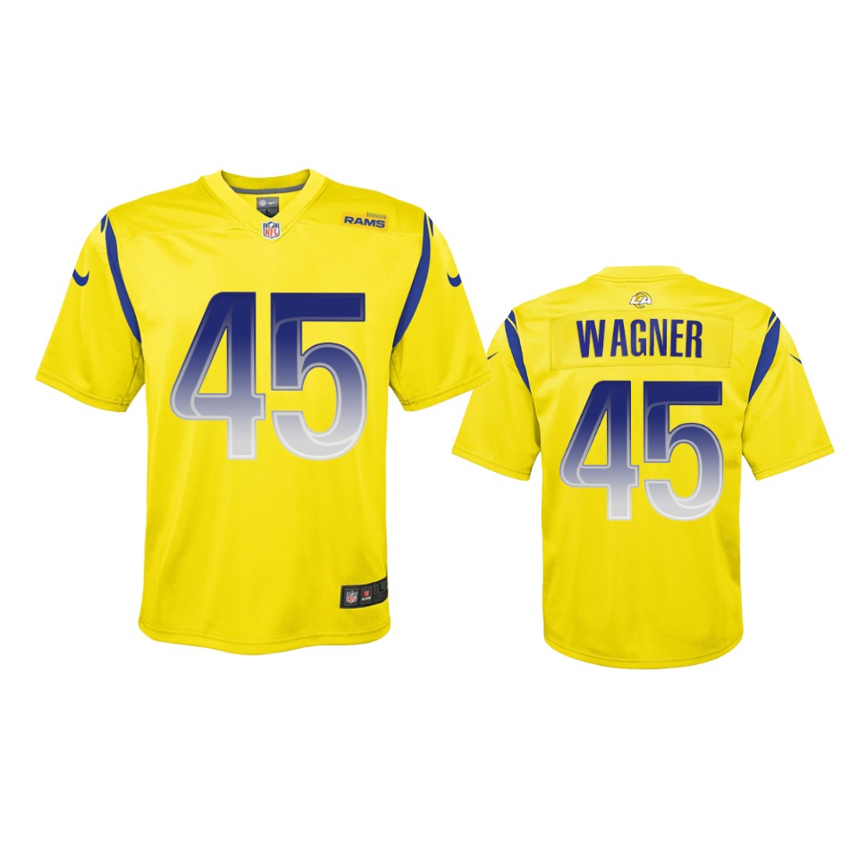youth rams bobby wagner gold inverted legend jersey