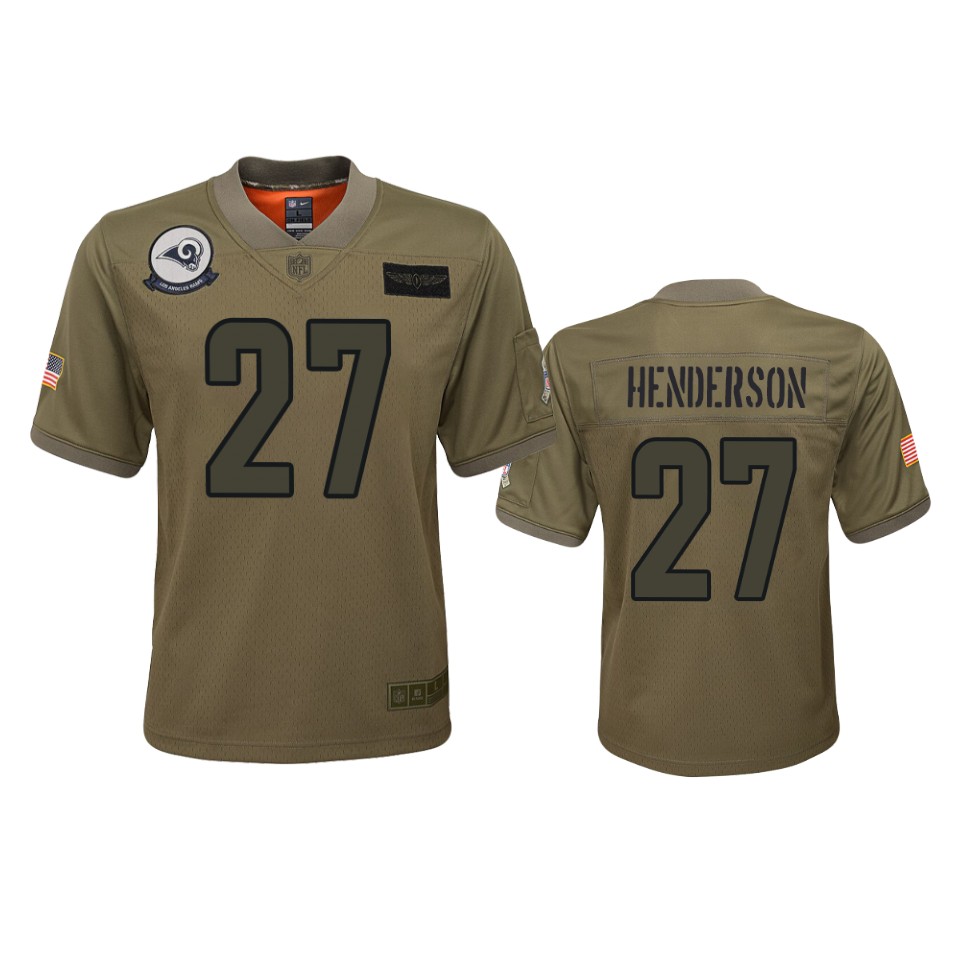 youth rams darrell henderson camo 2019 salute to service jersey