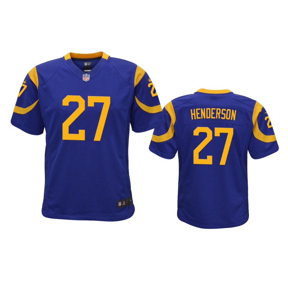 youth rams darrell henderson royal game jersey