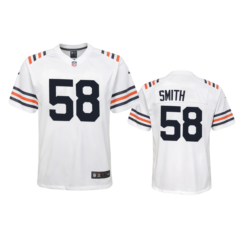 youth roquan smith bears white game jersey