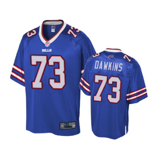 youth royal dion dawkins pro line jersey