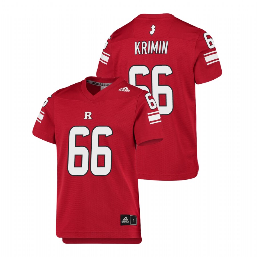youth-rutgers-scarlet-knights-nick-krimin-scarlet-replica-college-football-jersey