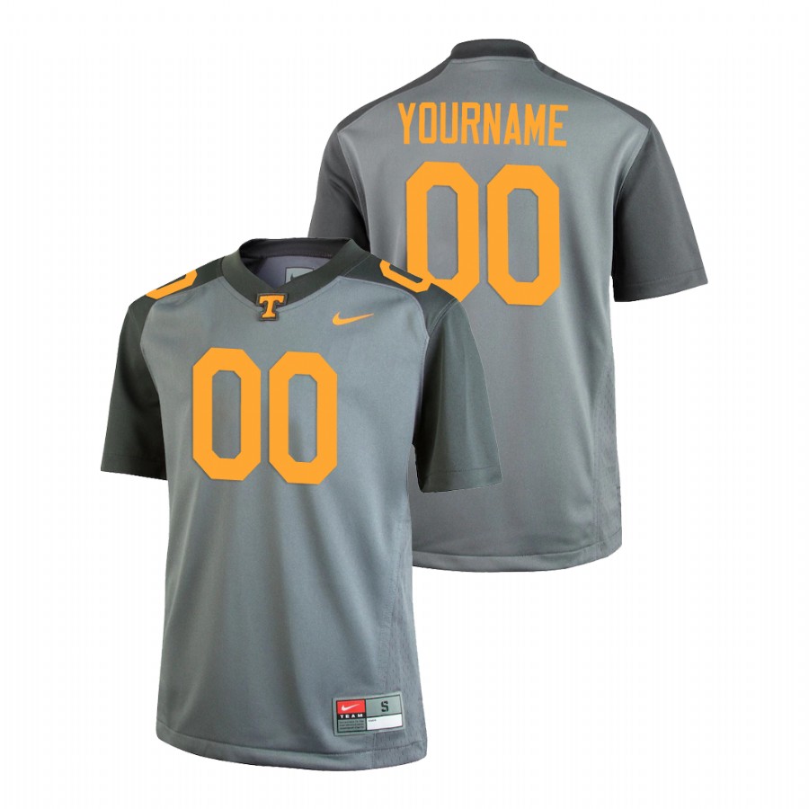 youth tennessee volunteers custom gray replica jersey