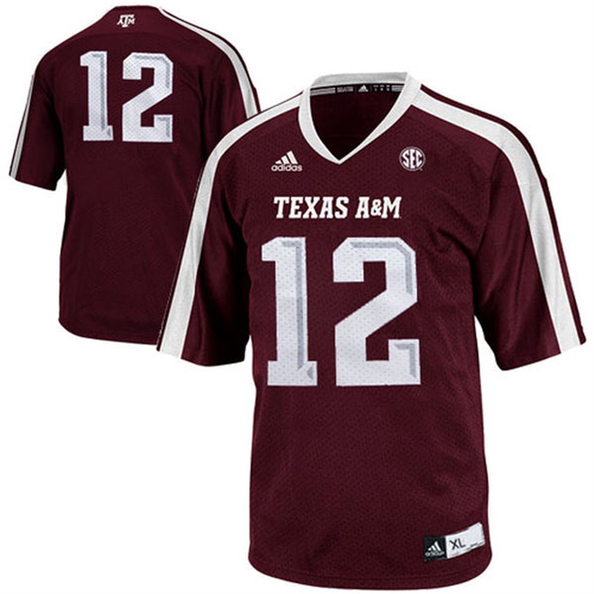 youth texas a&m aggies burgundy 12 ncaa football jersey 1