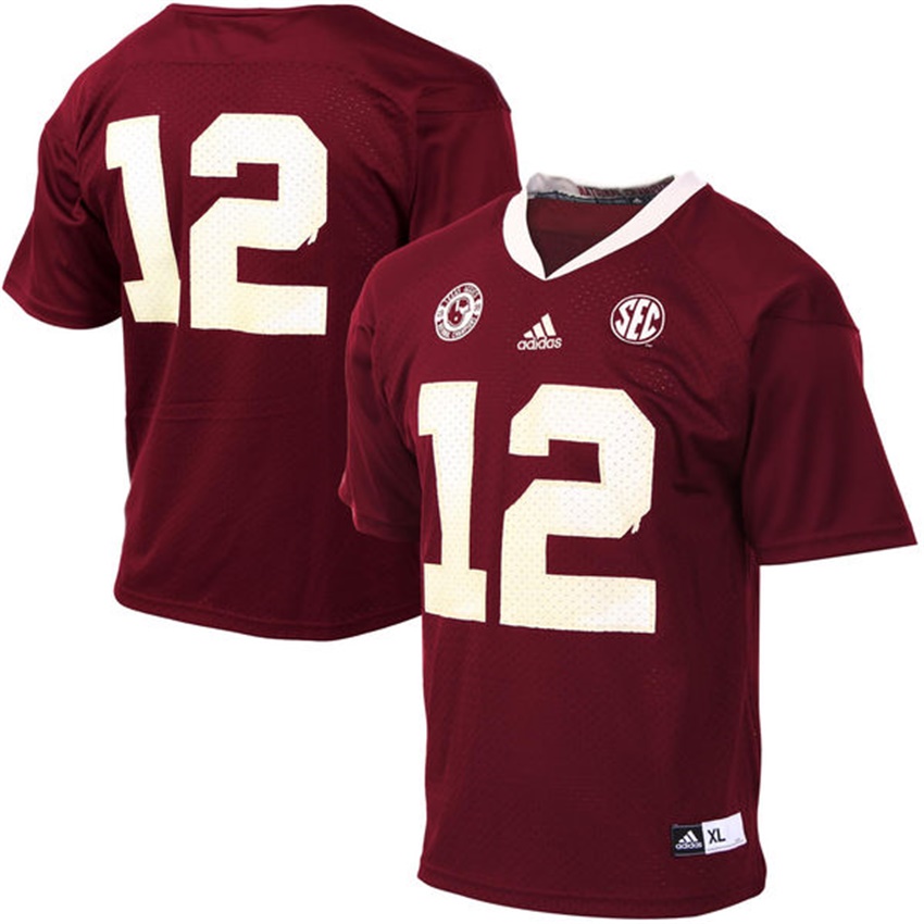 youth texas a&m aggies maroon 12 event college football jersey 1