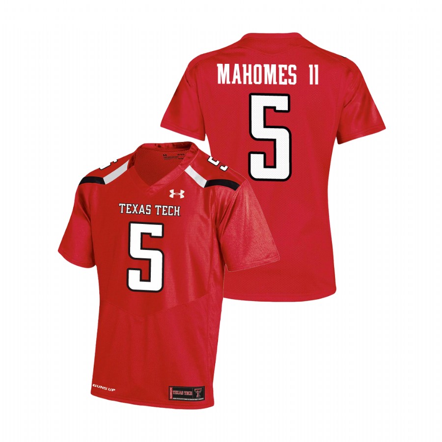 youth texas tech red raiders patrick mahomes ii red replica football jersey