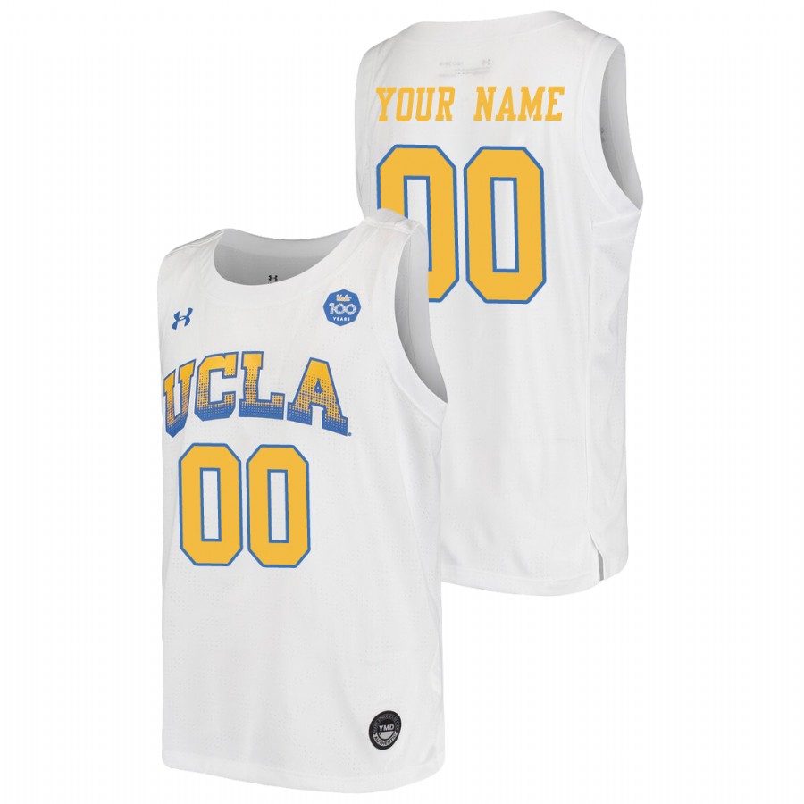 youth ucla bruins custom 2019 20 college baketball replica white jersey