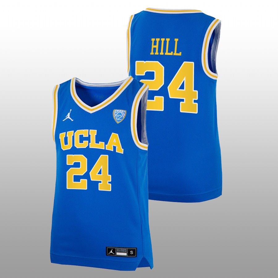 youth ucla bruins jalen hill royal college basketball jersey